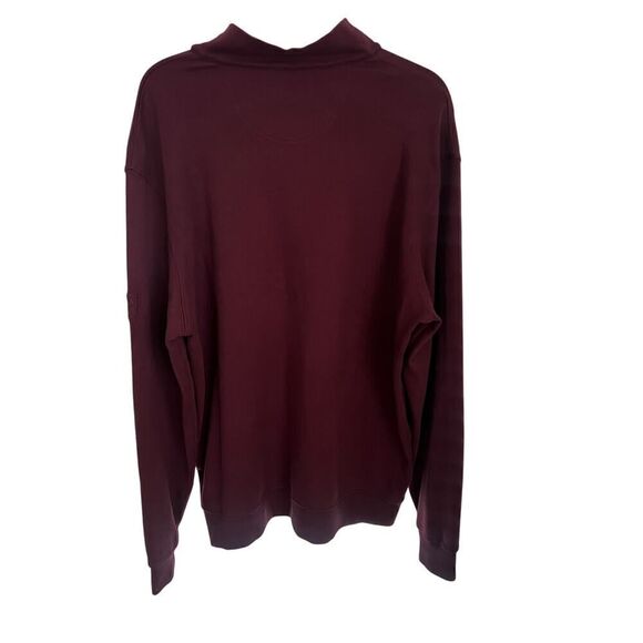 ALLEN EDMONDS QUARTER ZIP SWEATER MAROON SIZE XXL - Picture 2 of 3